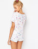 BRIDAL Confetti Queen Tee & Short Pyjama set