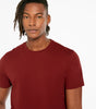 Dark Red Plain Short Sleeve T Shirt