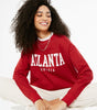 Red Atlanta Georgia Logo Sweatshirt